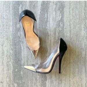 Black and Silver Women's Heels